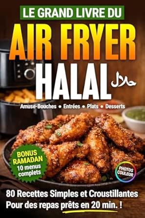 Couverture : Le Grand Livre du Air Fryer Halal