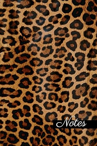 Couverture : Carnet de Notes Motif Léopard / Peau de Panthère