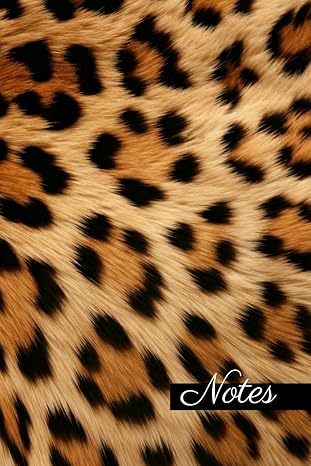 Couverture : Carnet de Notes Motif Panthère / Peau de Léopard
