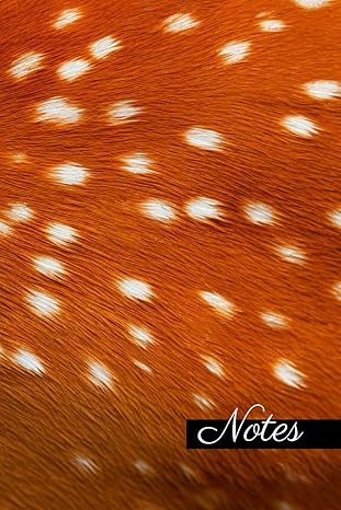 Couverture : Carnet de Notes Motif Peau de Biche / Faon