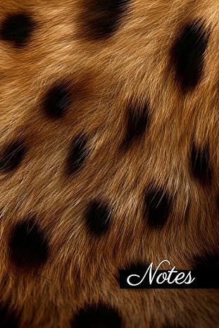 Couverture : Carnet de Notes Motif Peau de Hyène