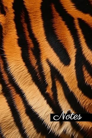 Couverture : Carnet de Notes Motif Peau de Tigre