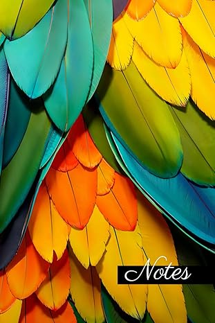 Couverture : Carnet de Notes Motif Pelage de Perroquet / Oiseau Tropical