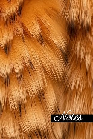 Couverture : Carnet de Notes Motif Peau de Renard